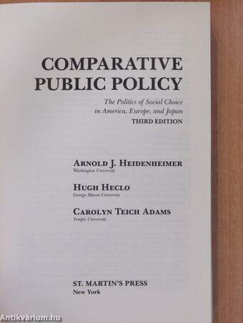 Comparative Public Policy