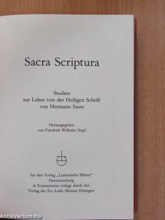 Sacra Scriptura