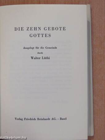 Die Zehn Gebote Gottes