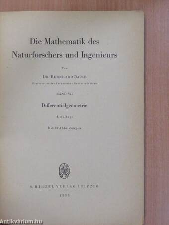 Die Mathematik des Naturforschers und Ingenieurs VII.