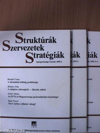 Struktúrák, Szervezetek, Stratégiák 1992/1-4.