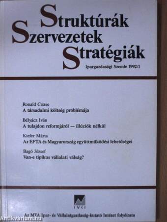 Struktúrák, Szervezetek, Stratégiák 1992/1-4.