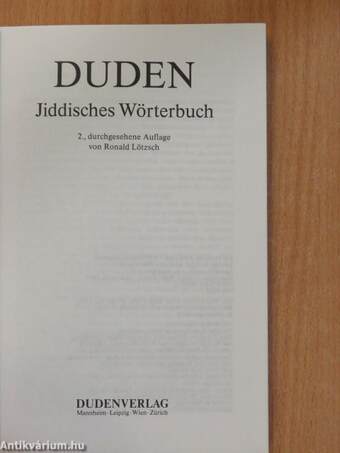 Jiddisches Wörterbuch