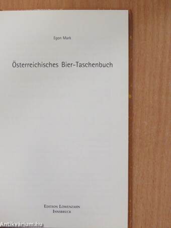 Österreichisches Bier-Taschenbuch