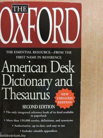 The Oxford American Desk Dictionary and Thesaurus