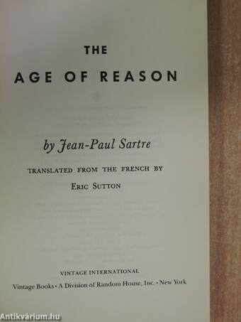 The Age of Reason