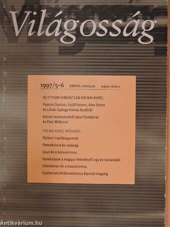 Világosság 1997. május-június