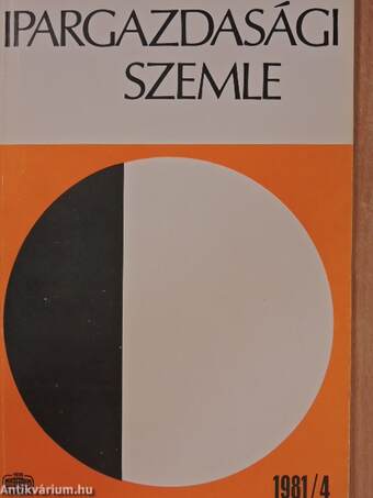 Ipargazdasági Szemle 1981/1-4.