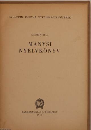 Manysi nyelvkönyv