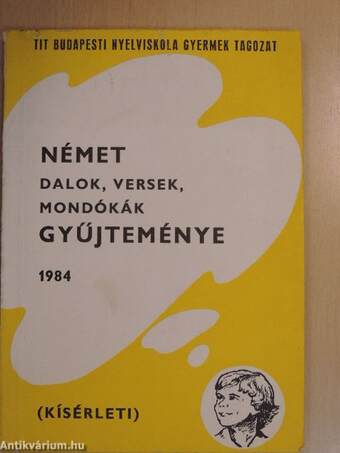 Német dalok, versek, mondókák gyűjteménye