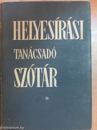 Helyesírási tanácsadó szótár