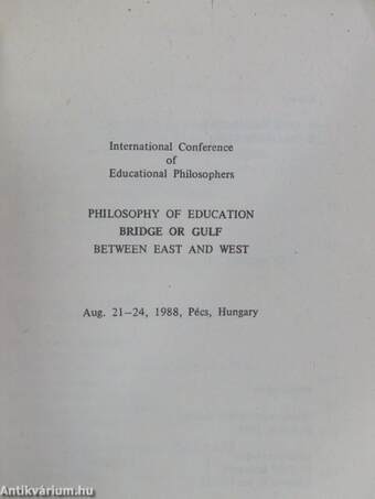 Philosophy of Education between East and West - Bridge or Gulf