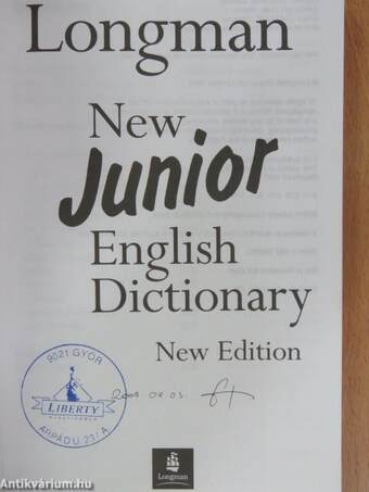 Longman new Junior English Dictionary