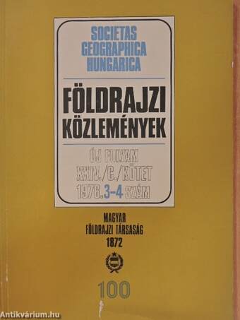Földrajzi Közlemények 1976/3-4.