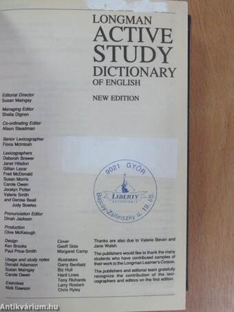 Longman Active Study Dictionary of English