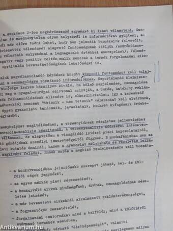 Információforrások a mezőgazdasági és élelmiszeripari termékeink főbb export piacain várható távlati strukturális változások műszaki fejlesztési vonatkozásaihoz