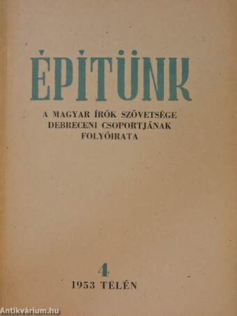 Építünk 1953/4.