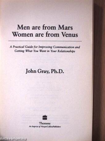 Men Are from Mars, Women Are from Venus