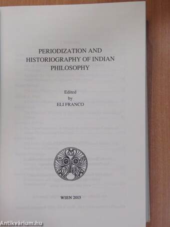 Periodization and historiography of indian philosophy