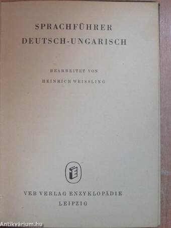 Sprachführer deutsch-ungarisch