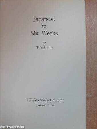 Japanese in Six Weeks