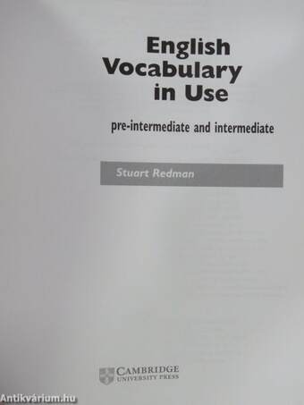 English Vocabulary in Use - Pre-intermediate & intermediate