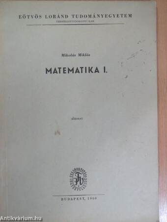 Matematika I.