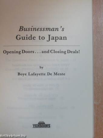 Businessman's Guide to Japan