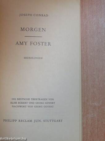 Morgen/Amy Foster