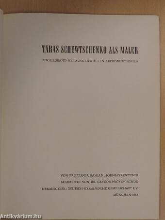 Taras Schewtschenko als Maler