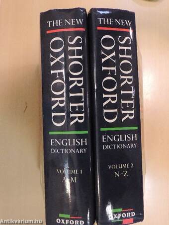 The New Shorter Oxford English Dictionary on Historical Principles 1-2.