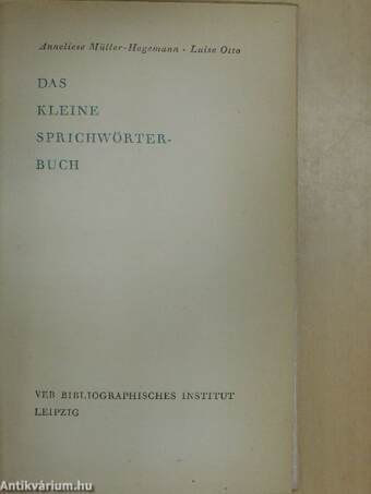 Das kleine Sprichwörterbuch