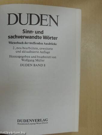 Duden 8 - Die sinn- und sachverwandten Wörter