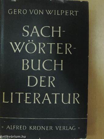 Sachwörterbuch der Literatur