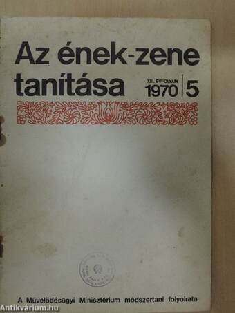 Az ének-zene tanítása 1970/5.