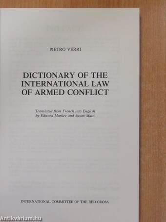 Dictionary of the International Law of Armed Conflict