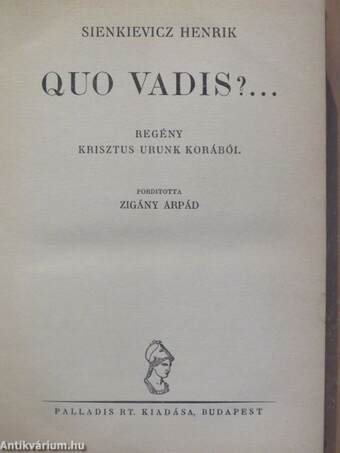 Quo Vadis?...