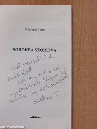 Sorokba szorítva (dedikált példány)