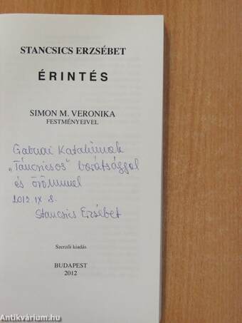 Érintés (dedikált példány)