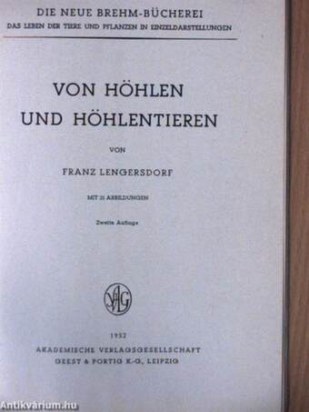 Von Höhlen und Höhlentieren