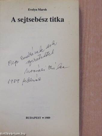 A sejtsebész titka (dedikált példány)