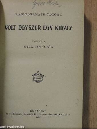 Volt egyszer egy király/A rőzsés fiú/Szenvedély/Mártha az ördög leánya