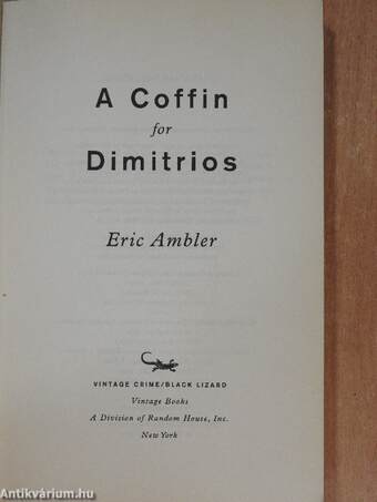 A Coffin for Dimitrios