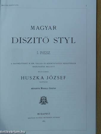 Magyar diszitő Styl