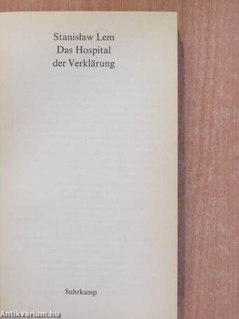 Das Hospital der Verklärung