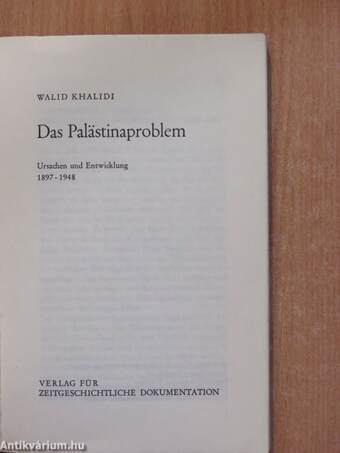 Das Palästinaproblem