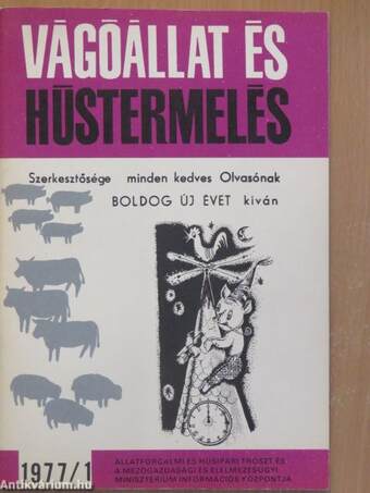 Vágóállat és hústermelés 1977. január-december