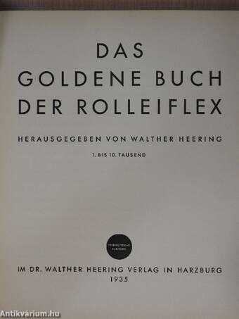 Das goldene Buch der Rolleiflex