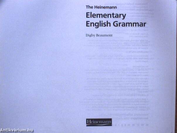 The Heinemann Elementary English Grammar