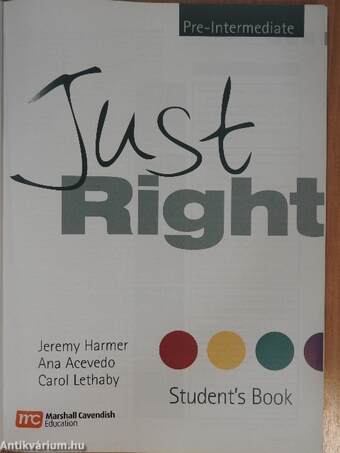 Just Right - Pre-Intermediate - Student's Book